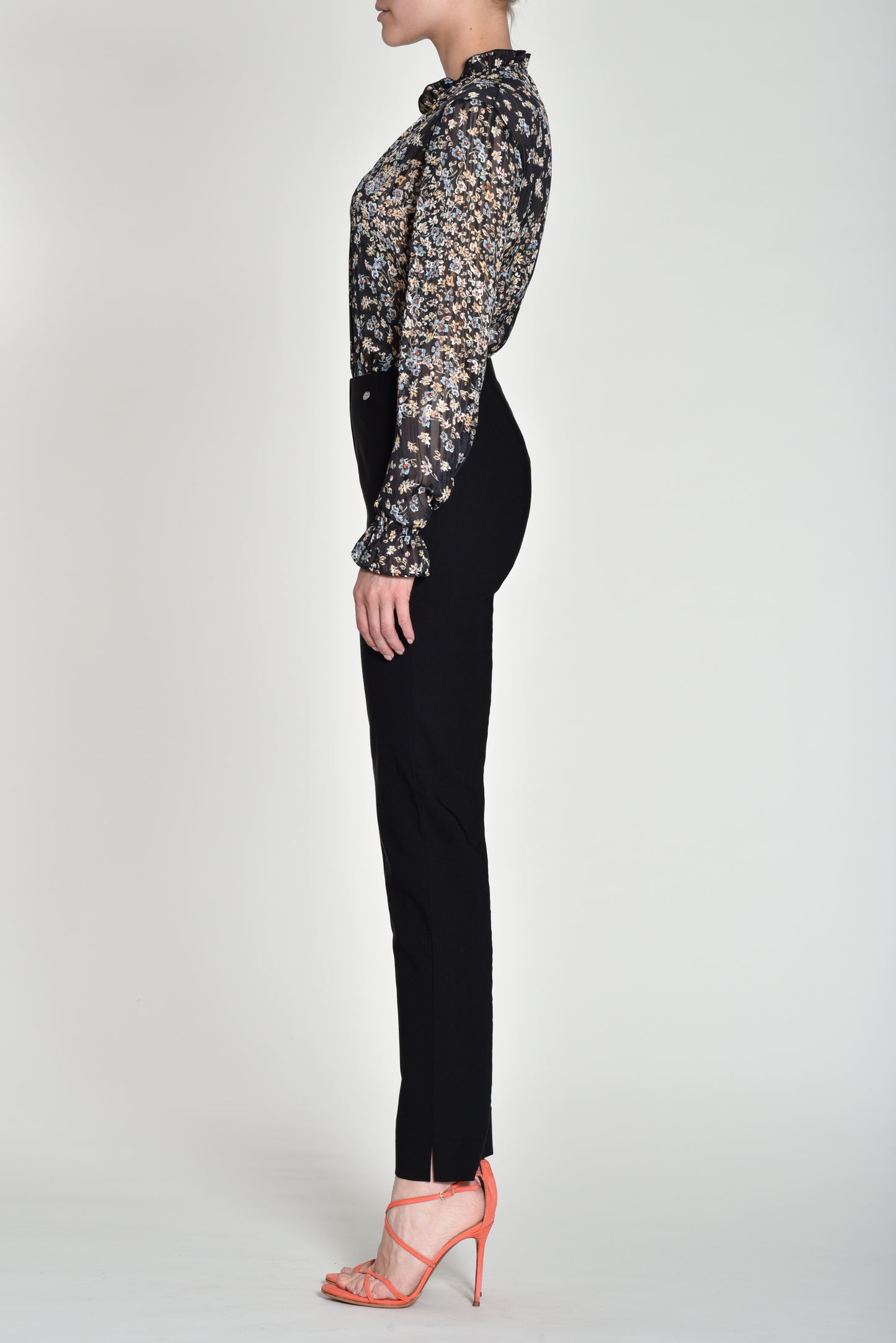 Robell Marie Black Trousers 51412 Short Length