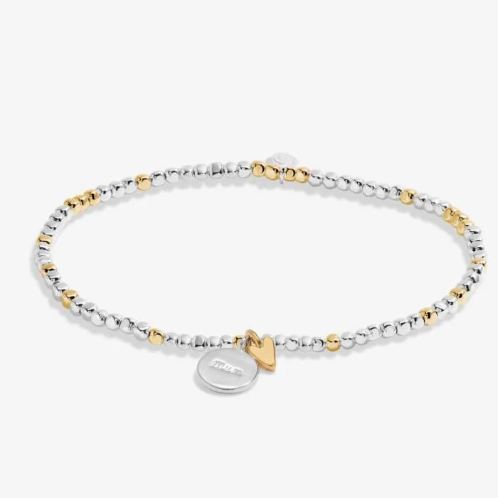 Joma Jewellery So Loved 'Mum' Bracelet in Silver and Gold Plating