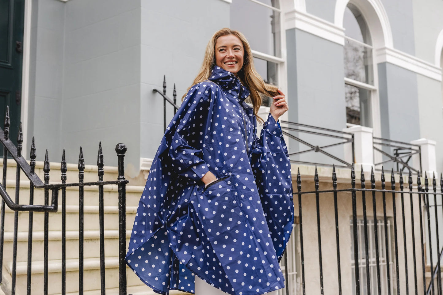 Park Lane Blue Rain Poncho