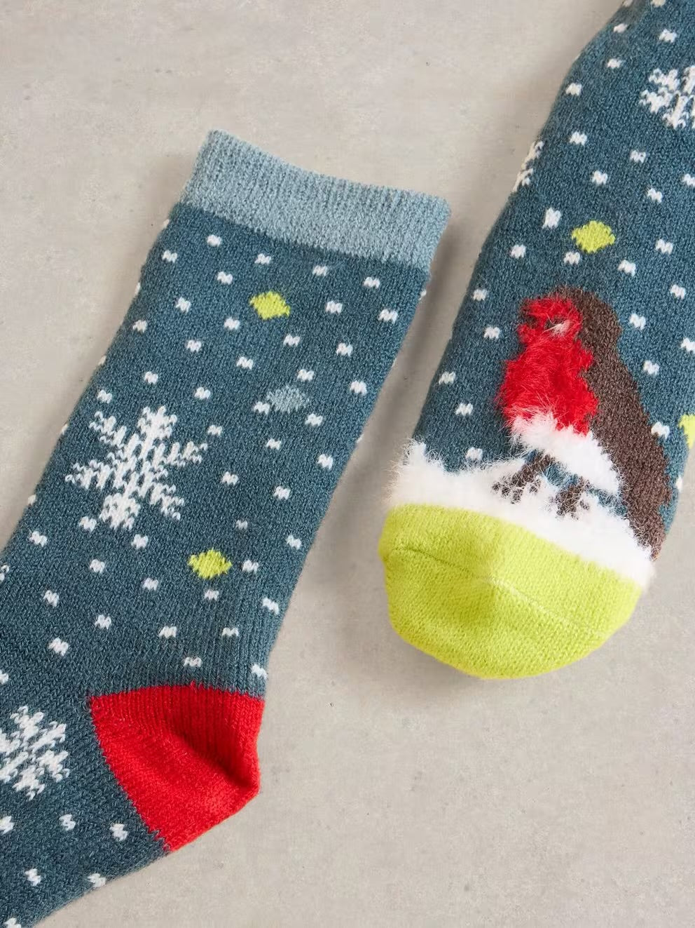 White Stuff Kissing Robins Cabin Socks