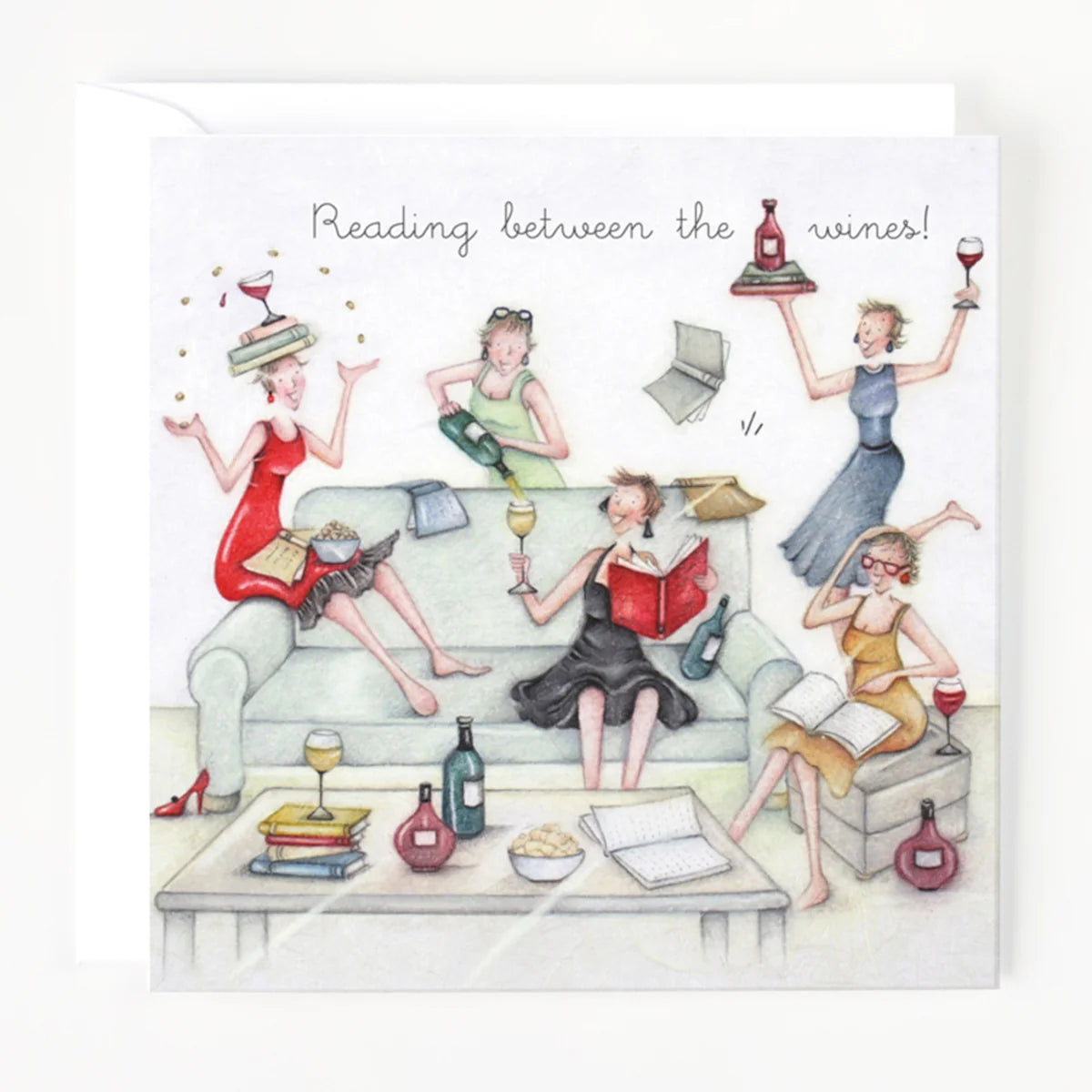Berni Parker Reading between the Wines Card