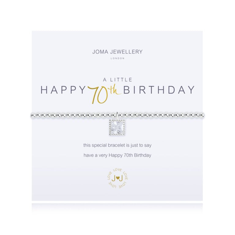 Joma Jewellery "A Little Happy 70th Birthday " Bracelet