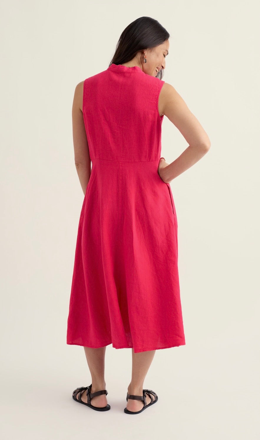 Seasalt Sleeveless Carved Wood Dress