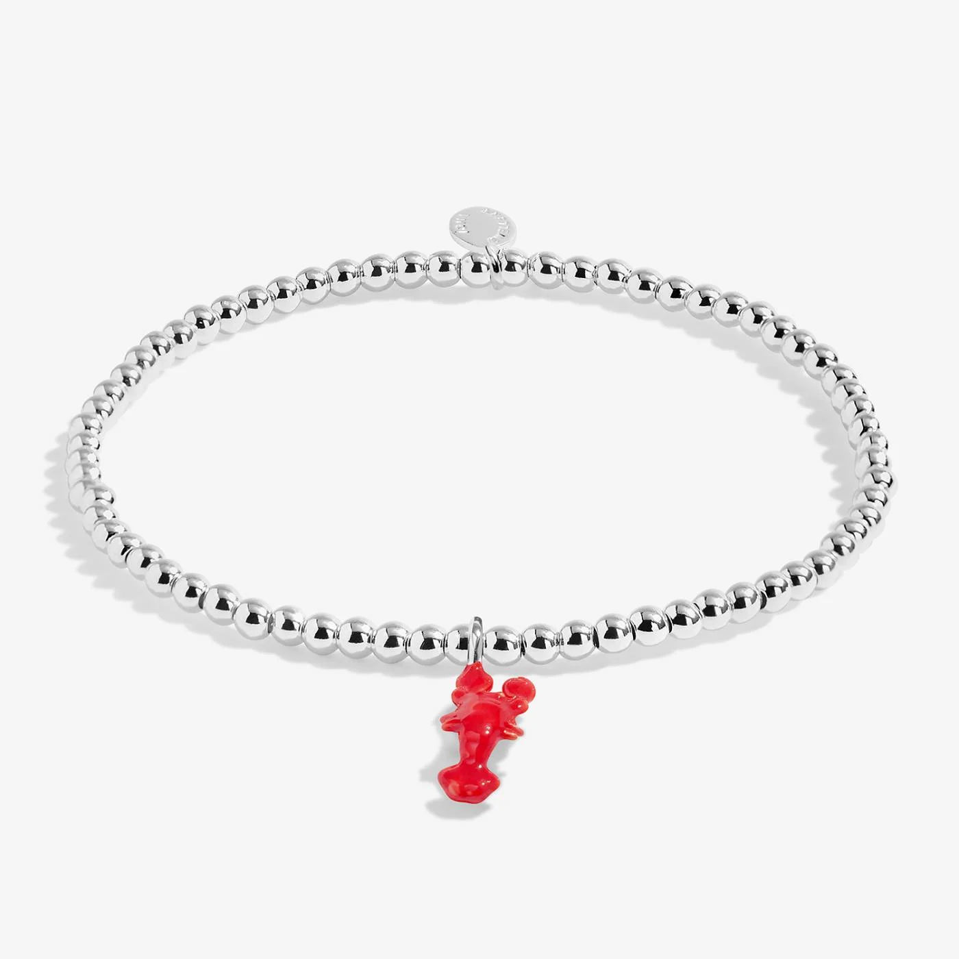 Joma Jewellery A Little Vibes 'You're My Lobster' Bracelet In Silver Plating