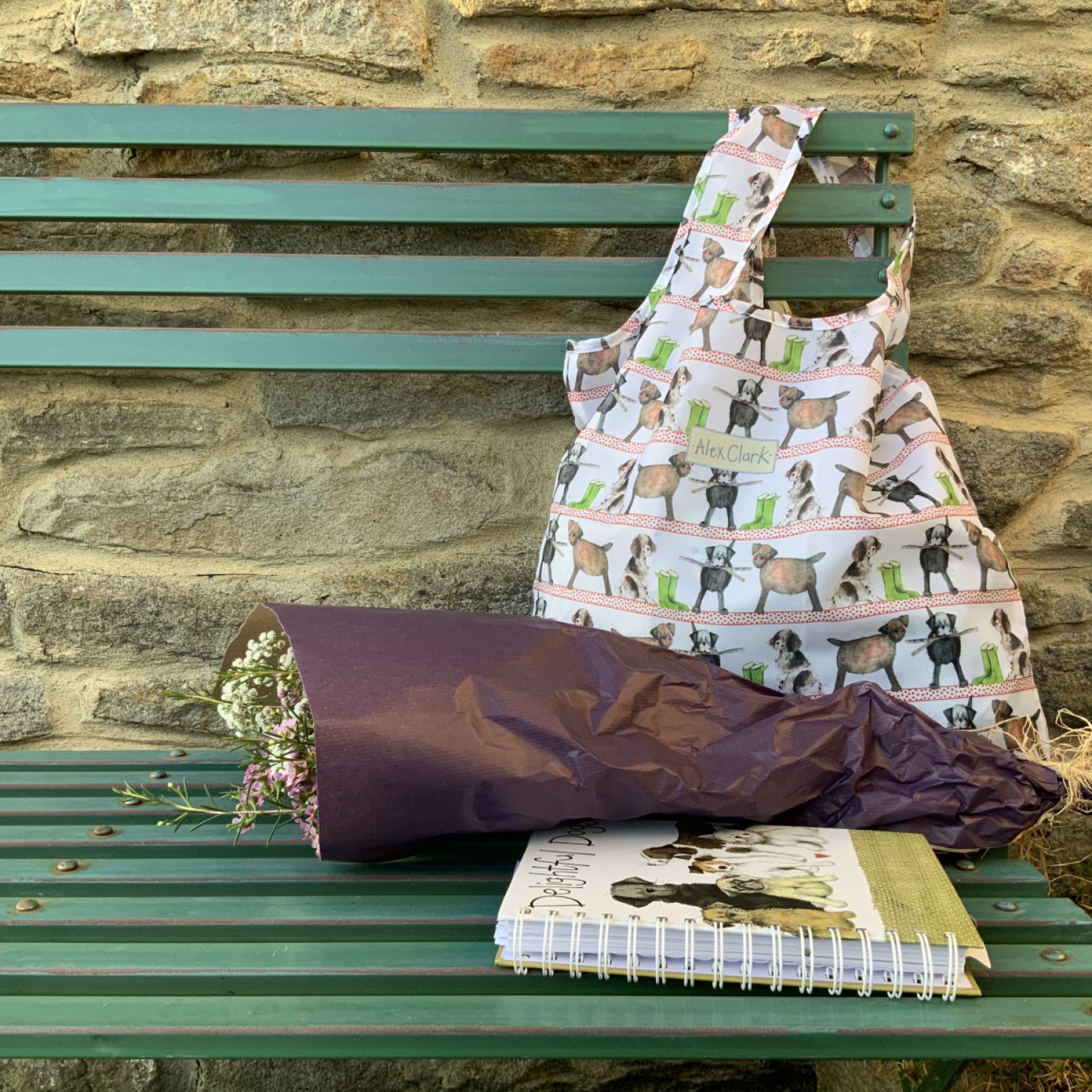 Alex Clark Country Dogs Reusable Shopping bag