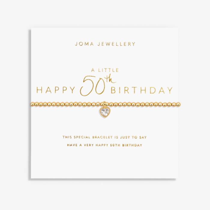 Joma Jewellery A Little ' Happy 50th Birthday ' Bracelet