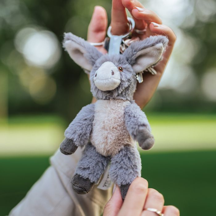 ‘Jack’ Donkey Plush Character Keyring