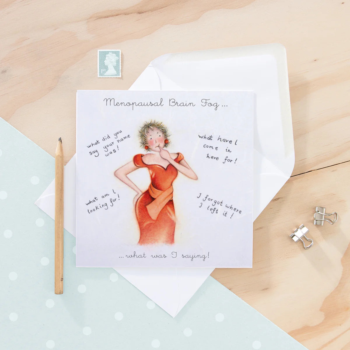 Berni Parker Designs Menopausal Brain Fog Card
