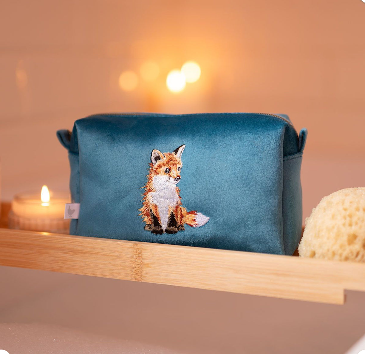 Daydreamer Fox Embroidered Make Up Bag
