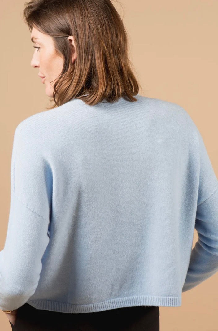 Tilley & Grace Soho Two Pocket Jumper Cornflower Blue