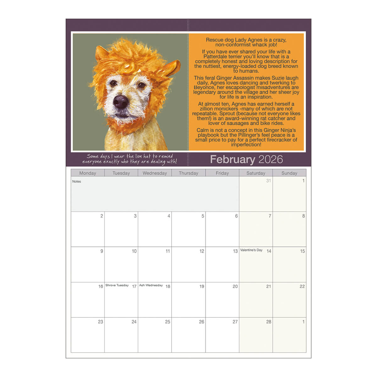 2026 Scruffy Mutt’s Dog Calendar