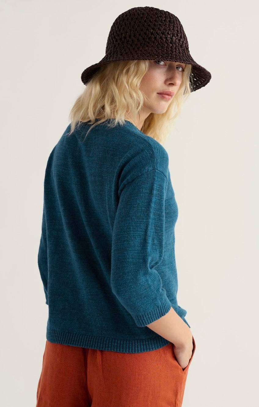 Seasalt Pentire Steps Linen and Organic Cotton Cardigan