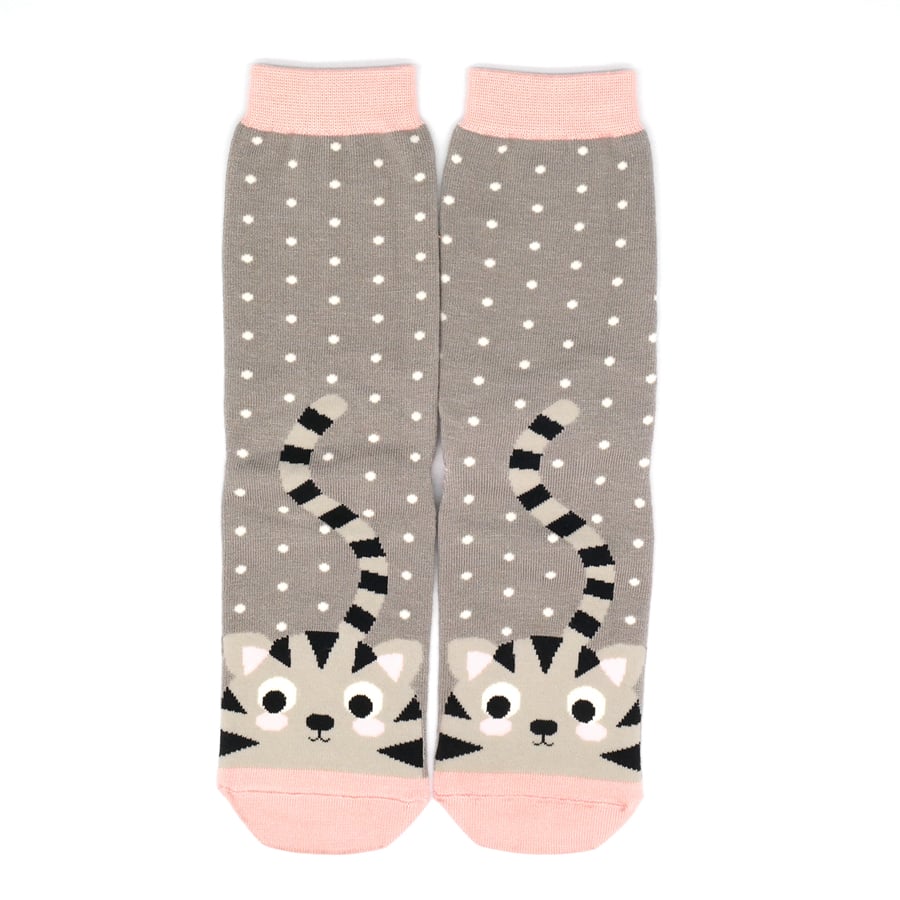 Miss Sparrow Kitty & Spots socks