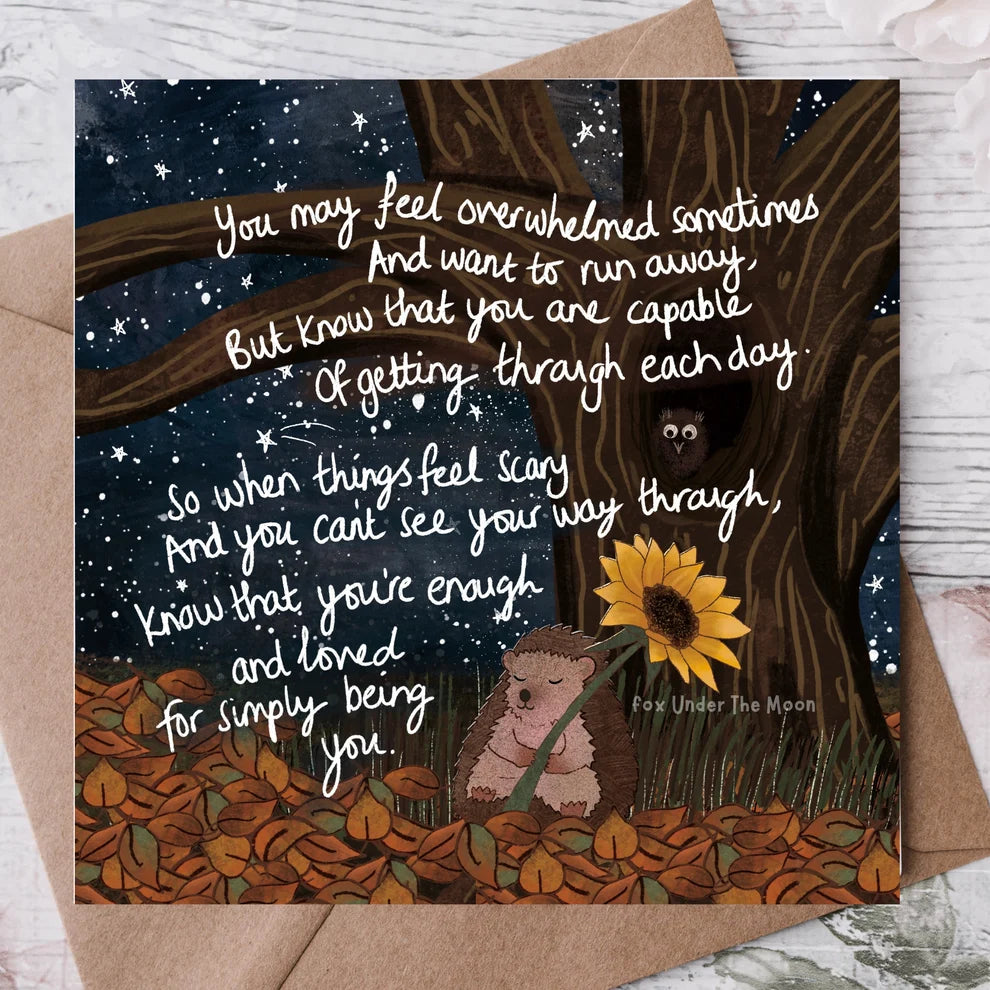 Fox Under The Moon Card “Being You”
