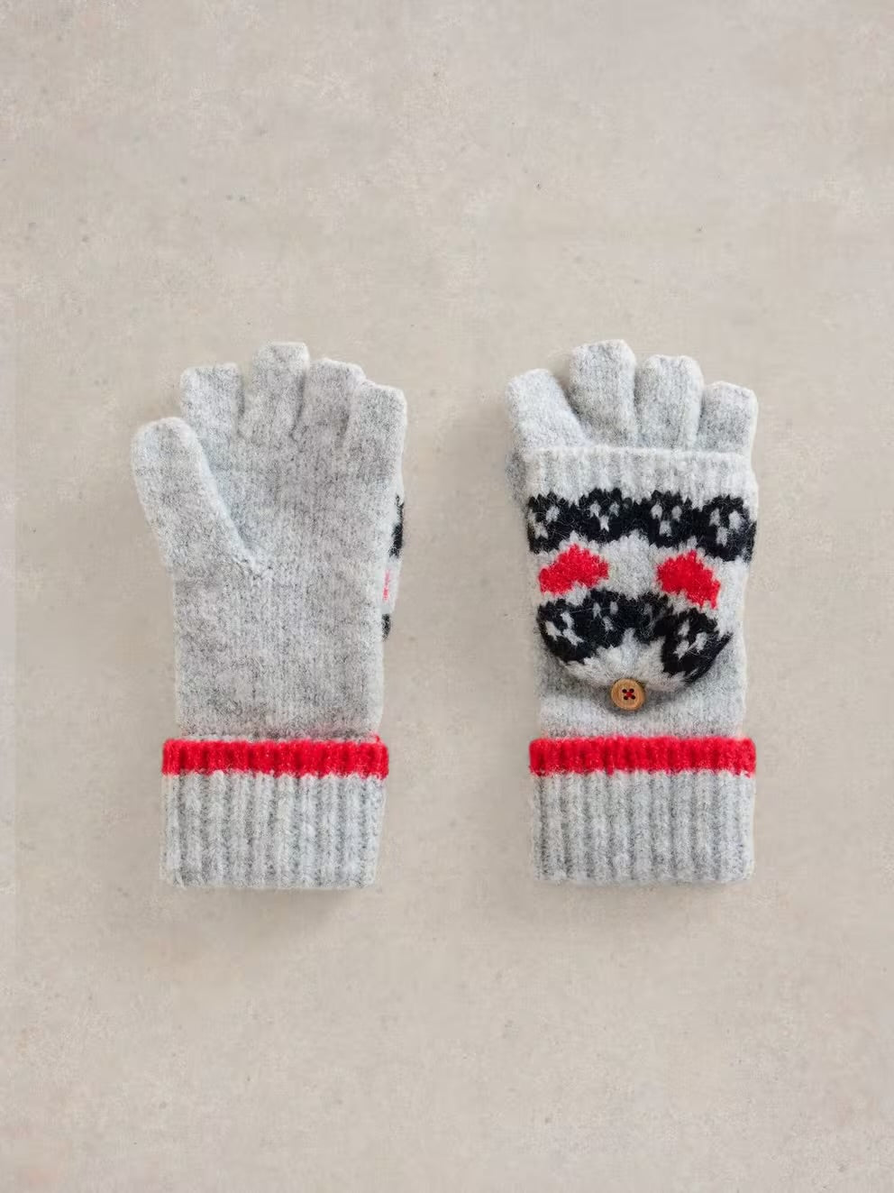 White Stuff Fairisle Flip Mitt