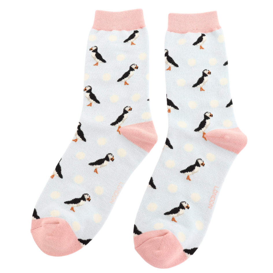 Miss Sparrow Puffin & Spots Socks