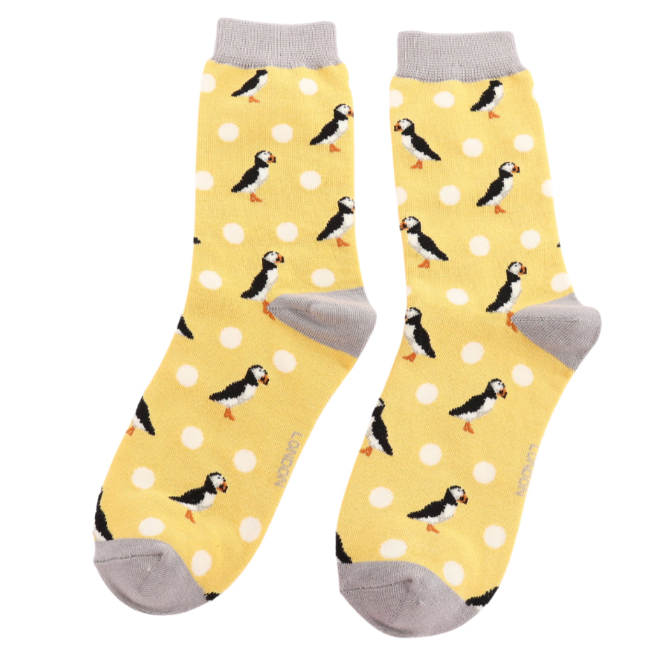 Miss Sparrow Puffin & Spots Socks