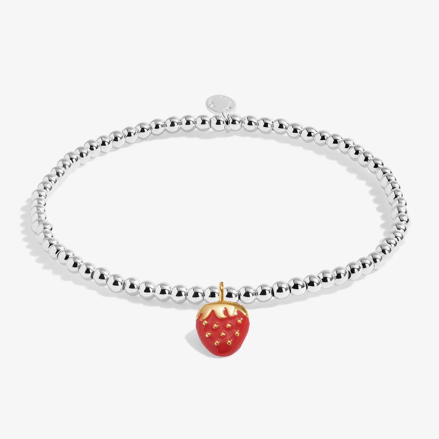 Joma Jewellery A Little Vibes 'So Berry Loved' Bracelet In Silver Plating