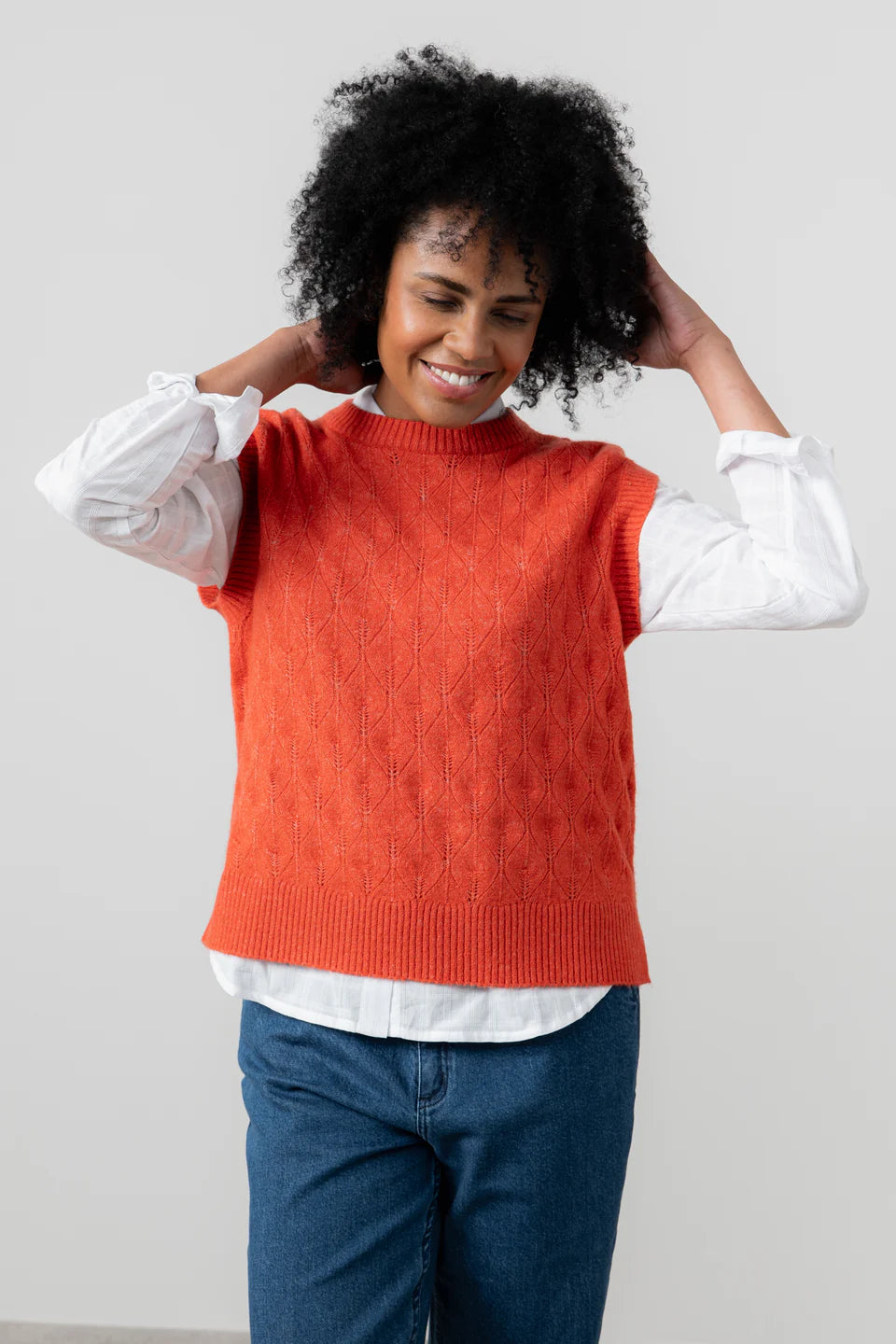 Lily & Me Wallace Pointelle Knit Tank
