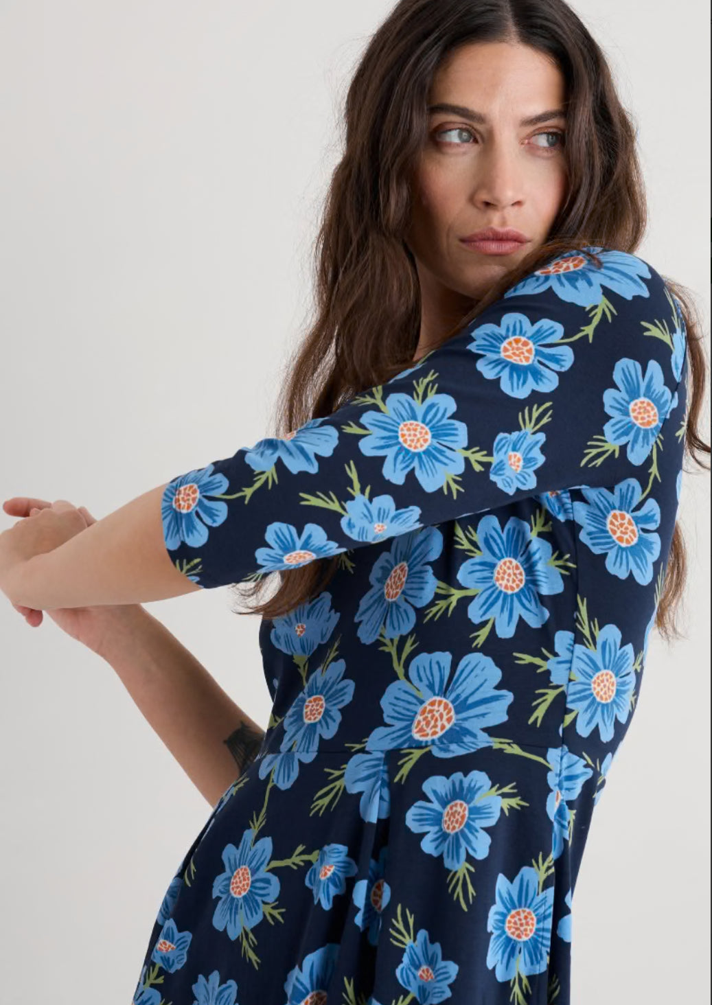 Seasalt Veronica Midi Dress in GOTS-Certified Organic Cotton Jersey