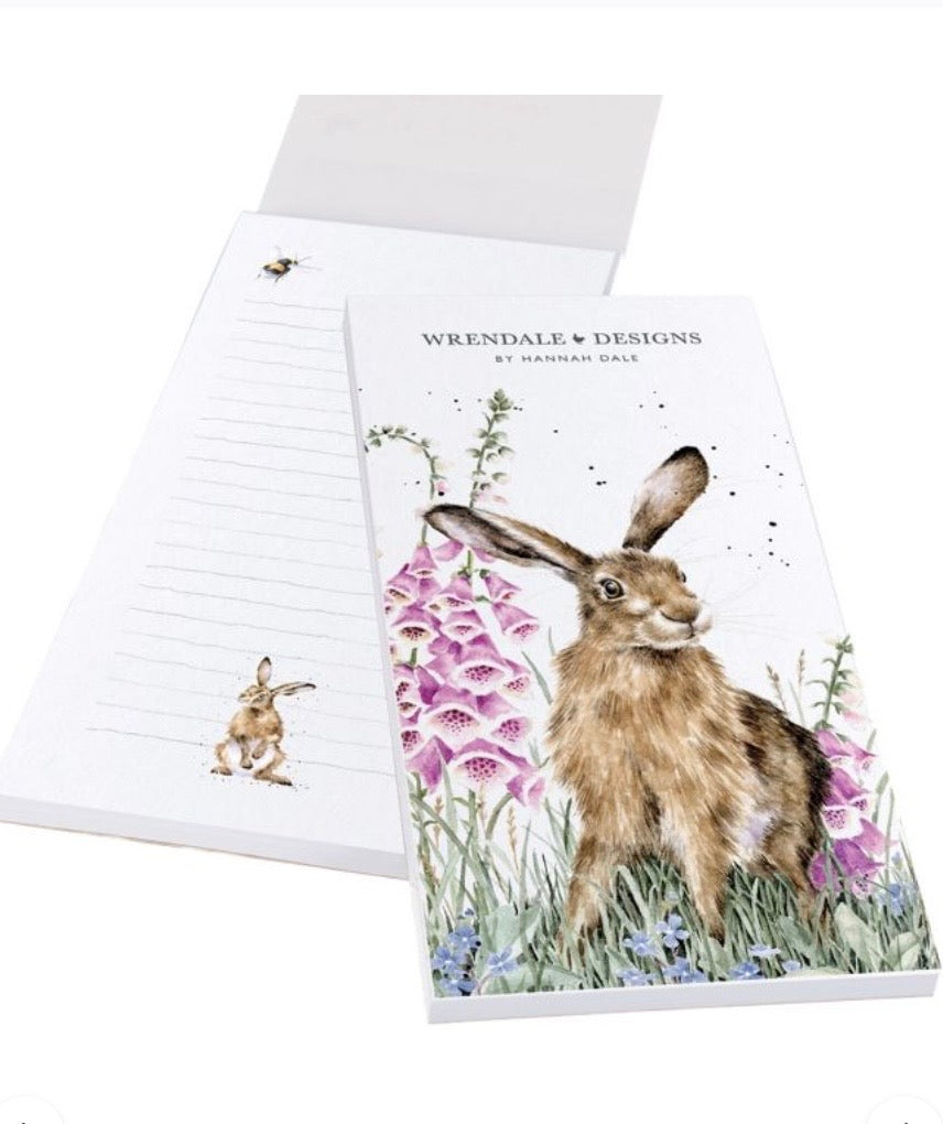 Wrendale Hare Shopping Pad The Wild Garden