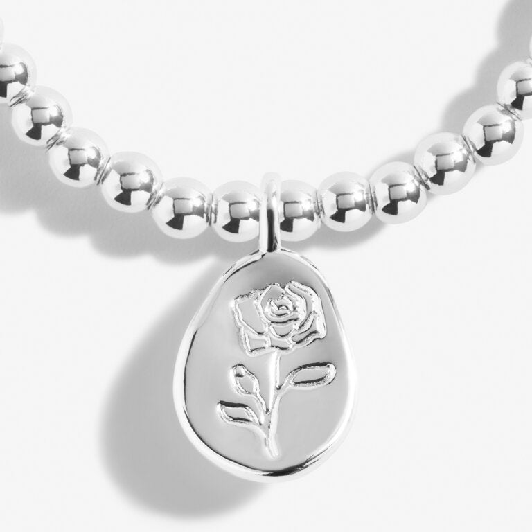 Joma Jewellery Birth Flower A Little 'June' Rose Bracelet