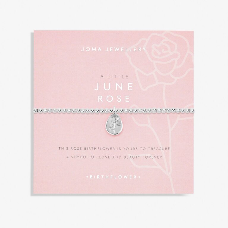 Joma Jewellery Birth Flower A Little 'June' Rose Bracelet