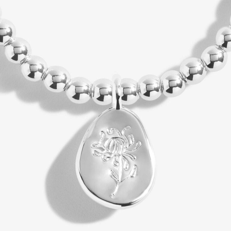 Joma Jewellery Birth Flower A Little 'November' Chrysanthemum Bracelet