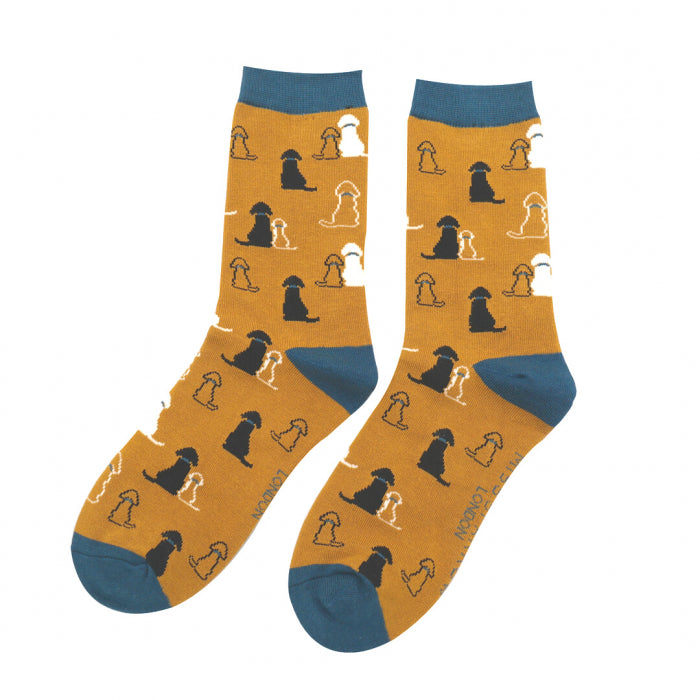 Miss Sparrow Retriever Mustard Socks