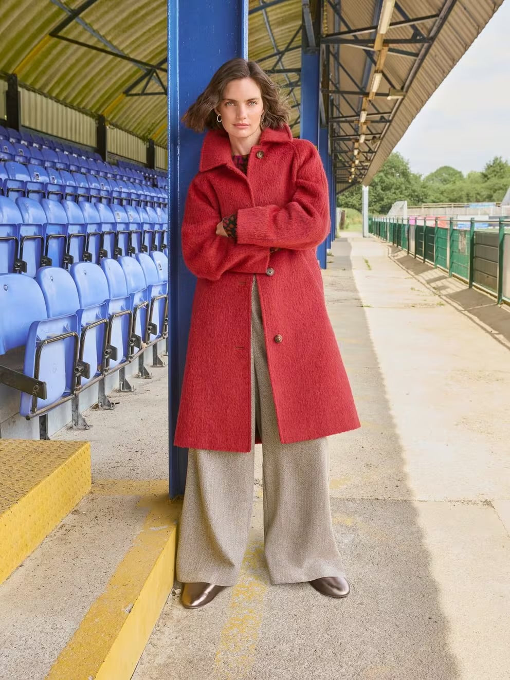 White Stuff Kelsey Wool Blend Coat