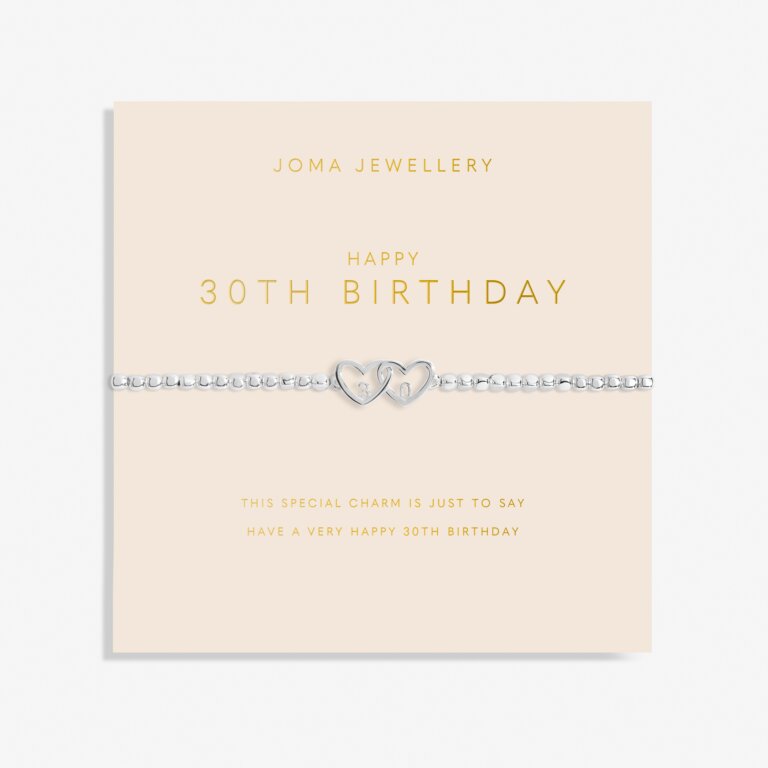 Joma Jewellery Forever Yours 'Happy 30th Birthday' Bracelet