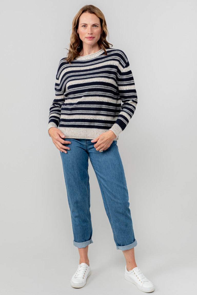 Lily & Me Edith Striped Knit Jumper