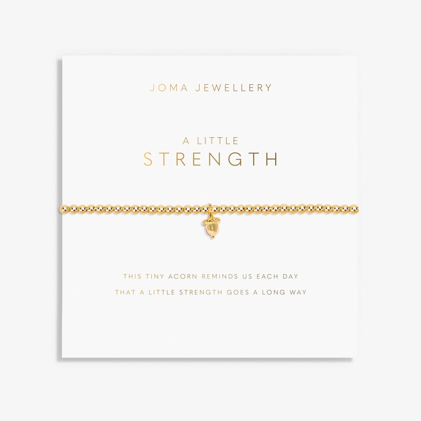 A Little Strength Gold Plated Bracelet