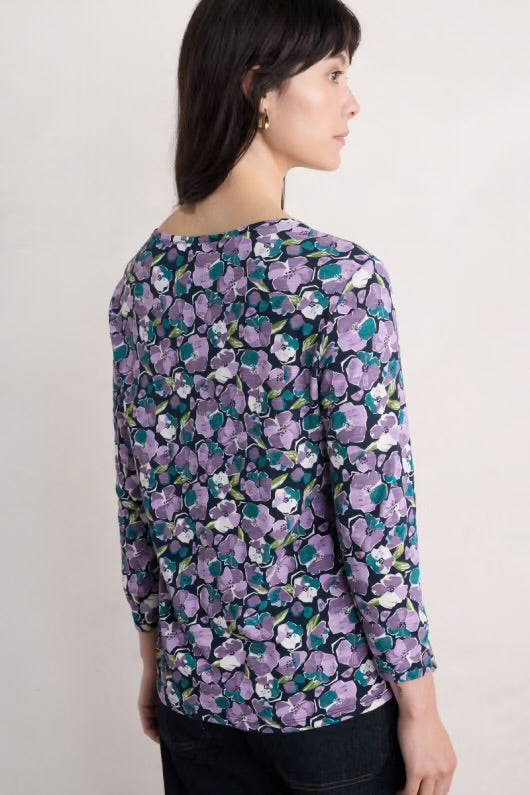 Seasalt Penhollow Organic Cotton Printed Top