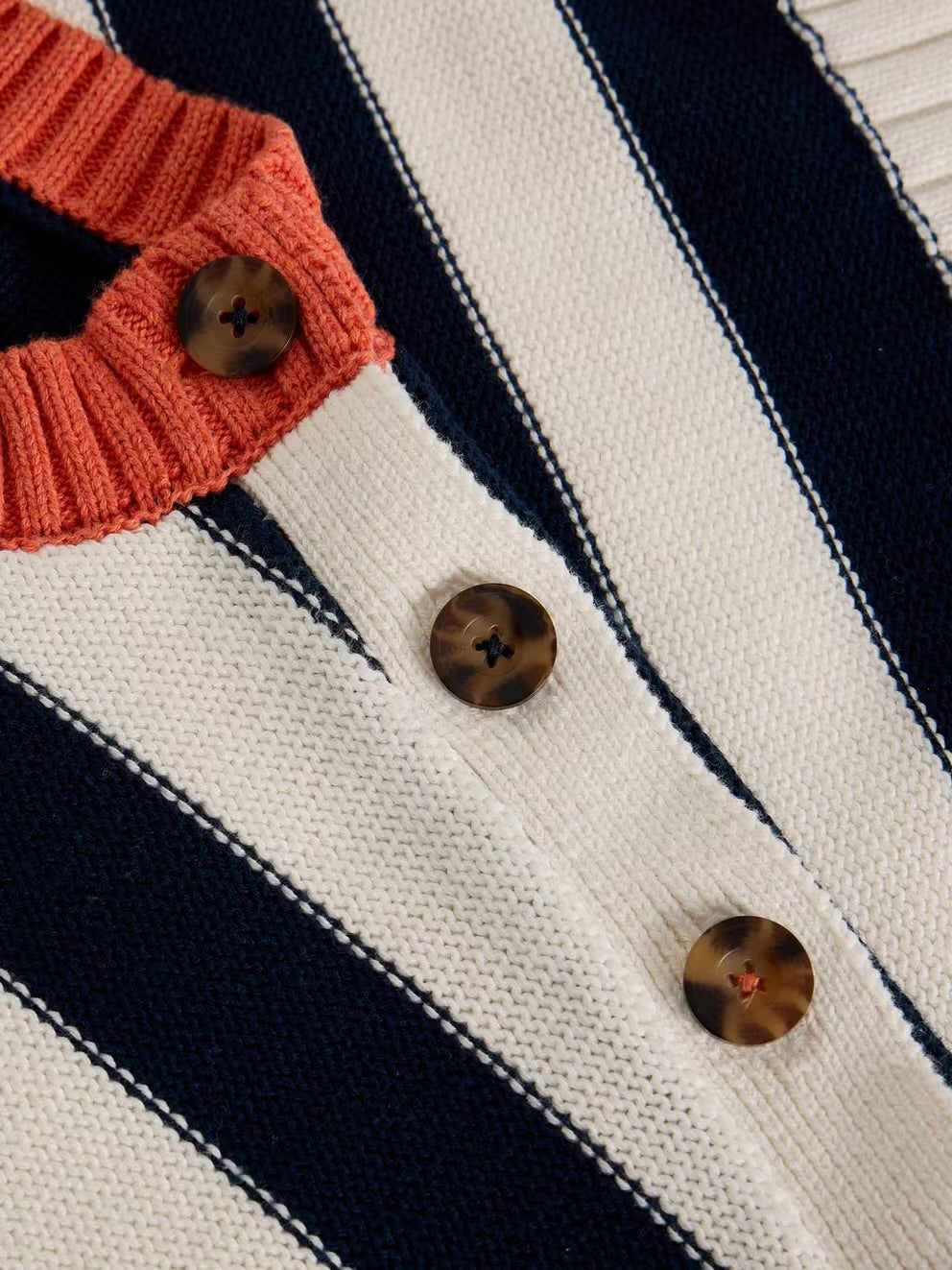 White Stuff Bea Button Cotton Jumper