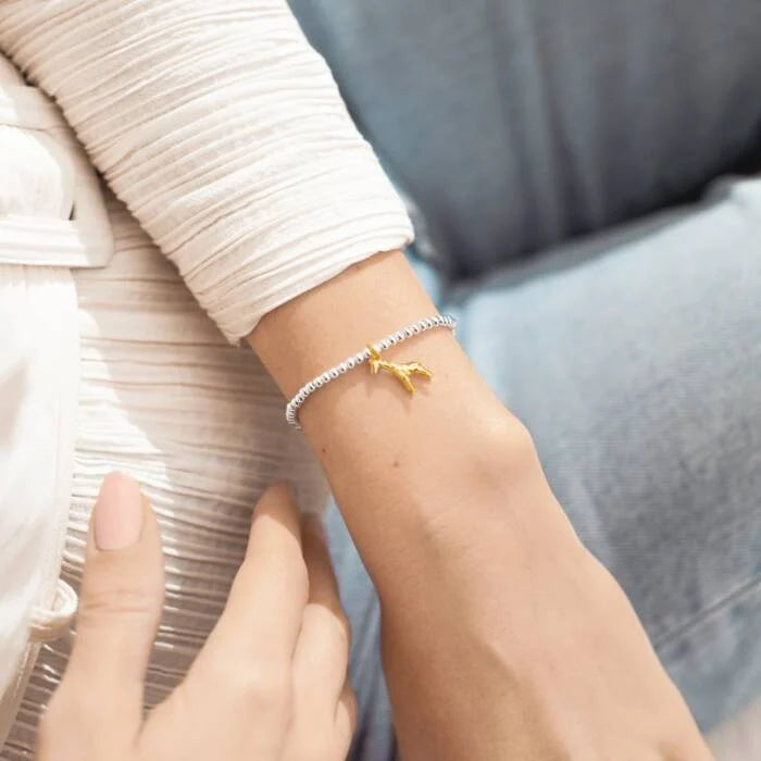 Joma Jewellery A Little 'Giraffe' Bracelet in Silver Plating