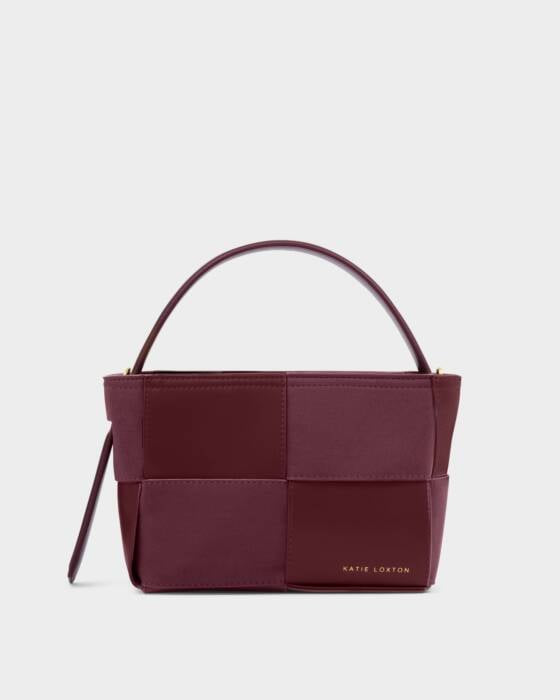 Katie Loxton Taya Hand Woven Suedette Top Handle Bag
