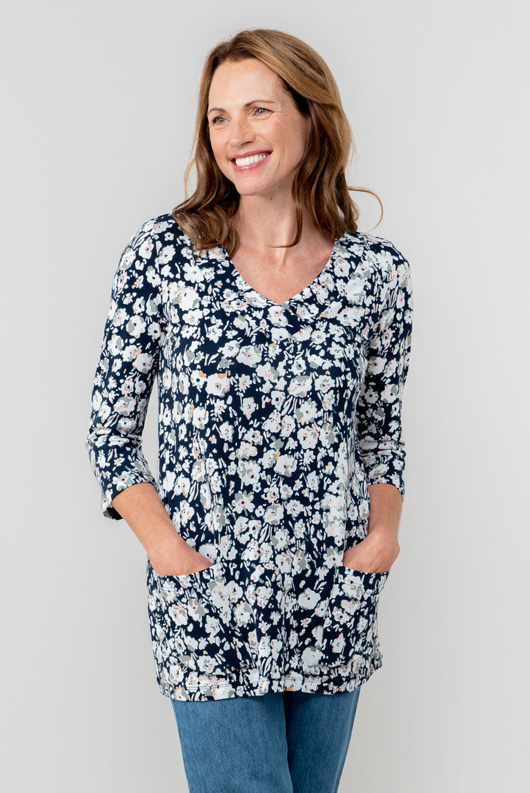 Lily & Me Clover Jersey V-Neck Tunic