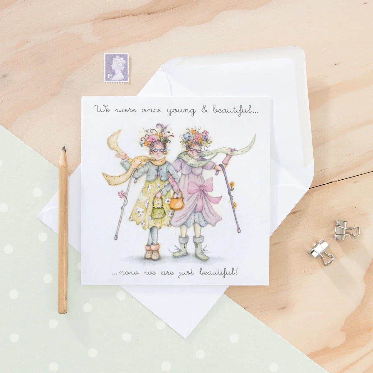 Berni Parker Designs Young & Beautiful Card