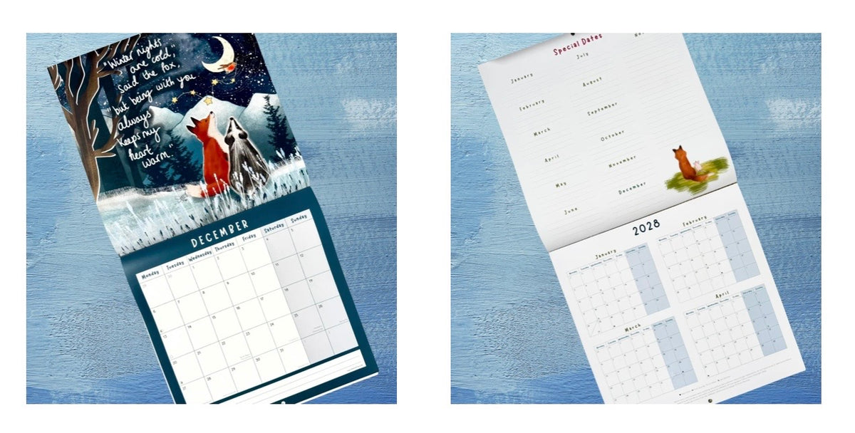 Fox Under The Moon Calendar