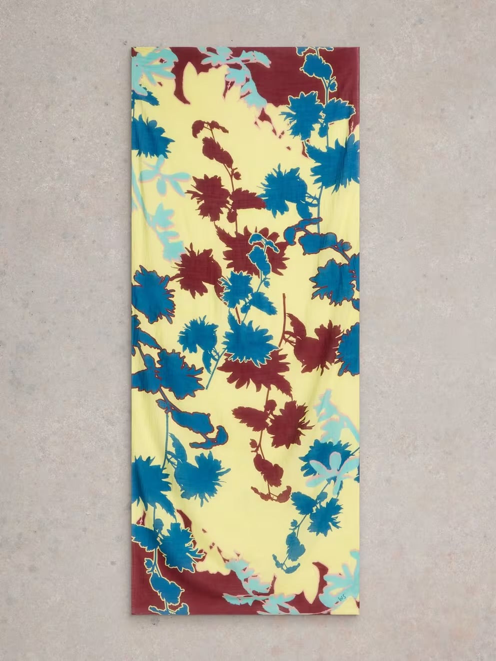 White Stuff Floral Placement Scarf