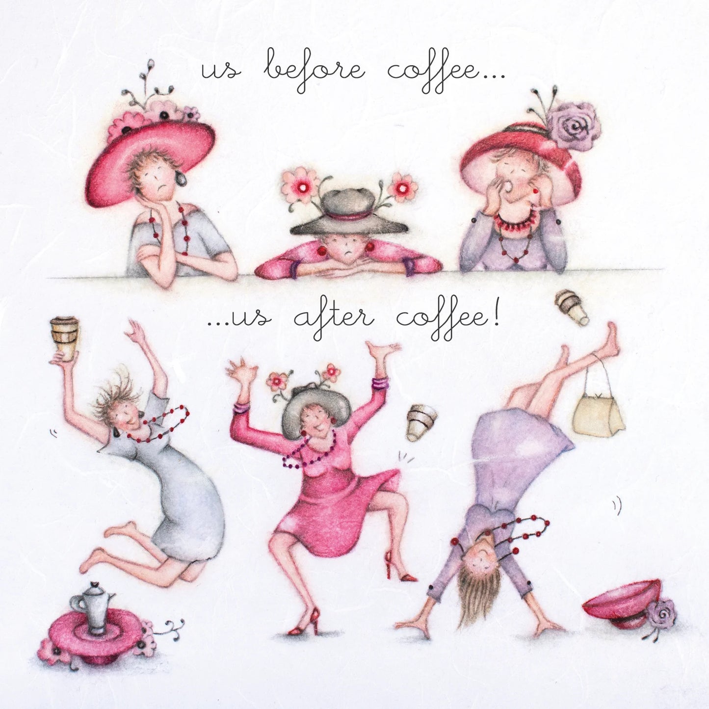 Berni Parker Us before coffee Card