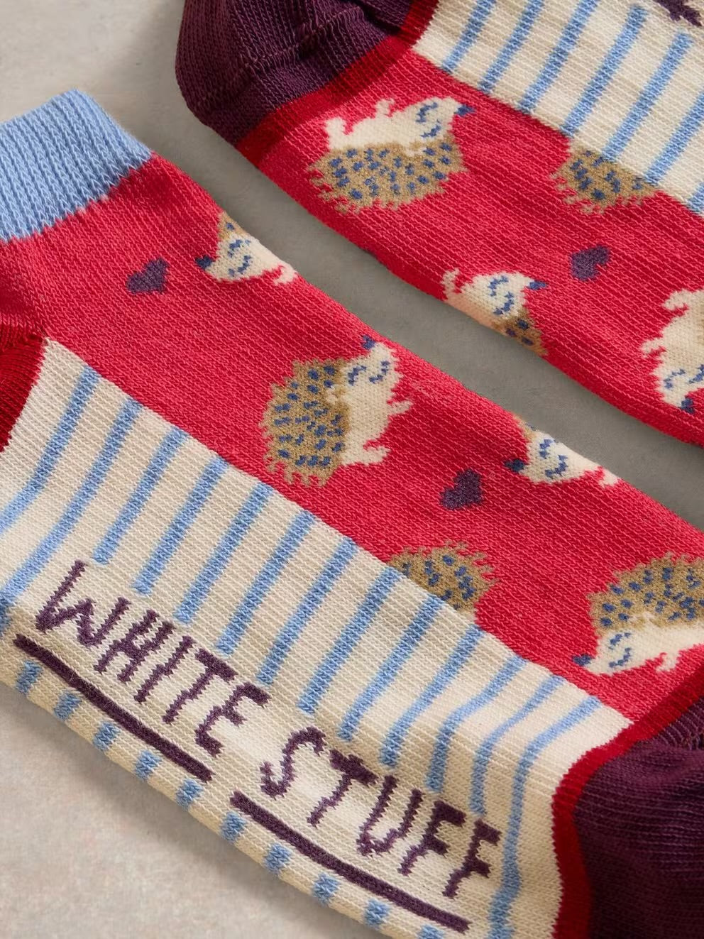 White Stuff Hedgehog Trainer Socks