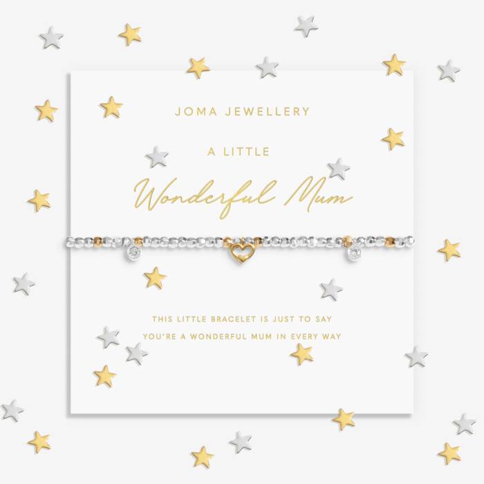 Joma Jewellery Sparkle Confetti A Little 'Wonderful Mum' Bracelet