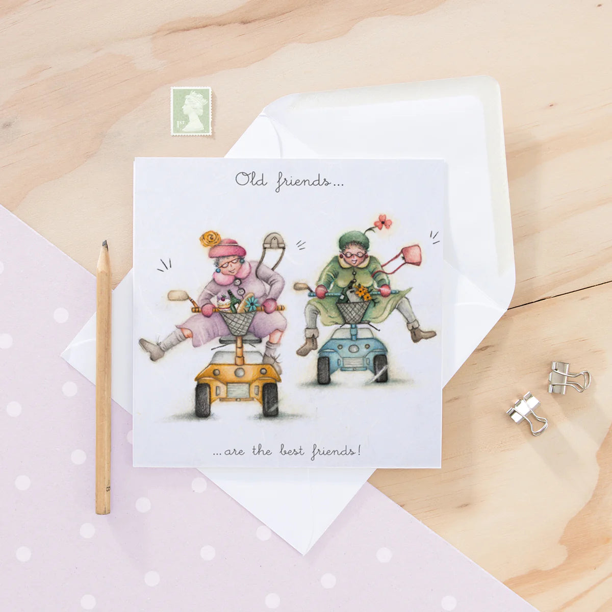 Berni Parker Designs Old Friends Card