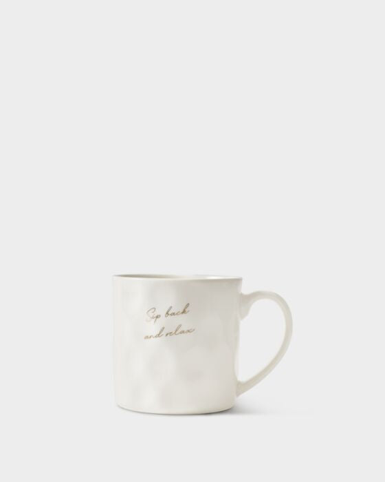 Katie Loxton Gift Bow Mug ‘Sip Back And Relax’