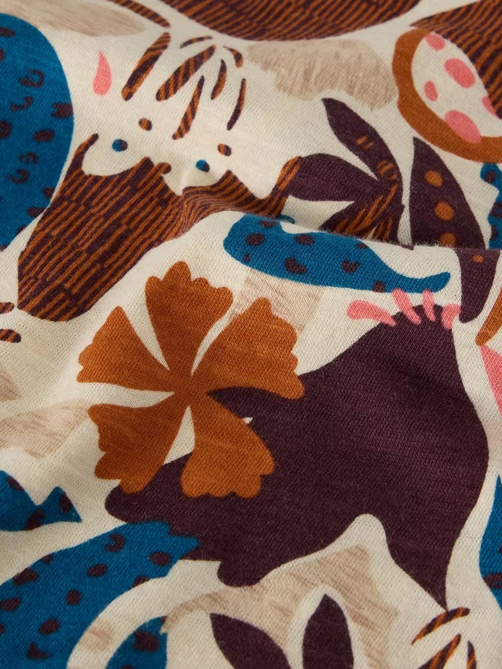 White Stuff Long Sleeve Weaver Tee