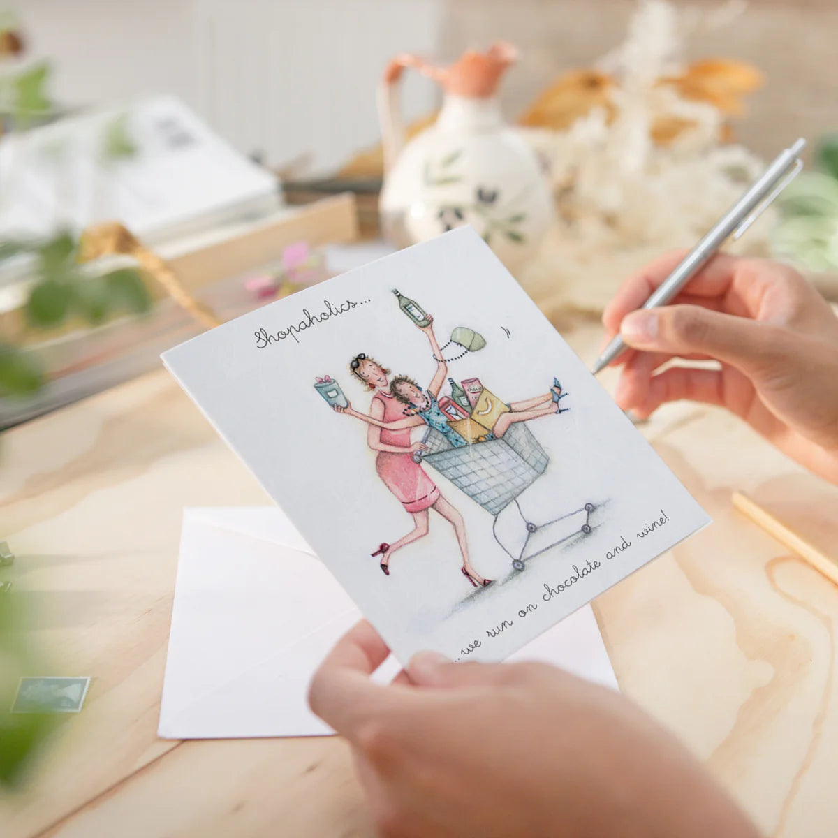 Berni Parker Designs Shopaholics Card