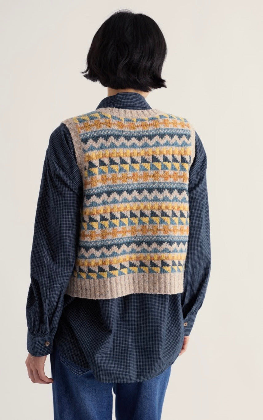 Seasalt Dawson Pick Vest Fairisle