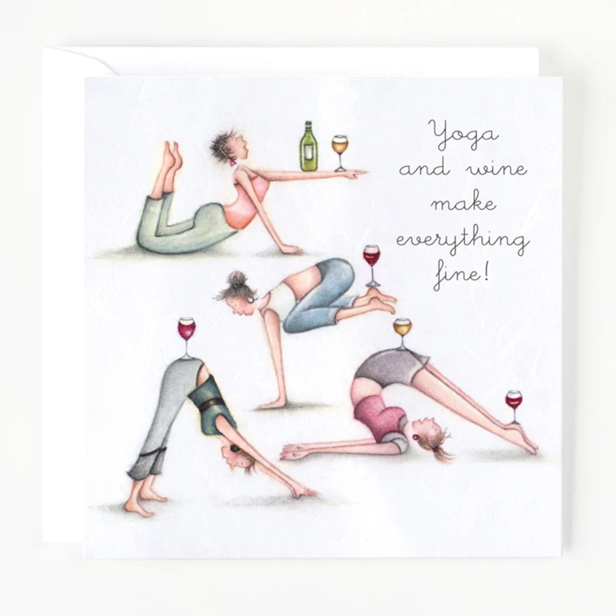 Berni Parker Yoga and Wine Card